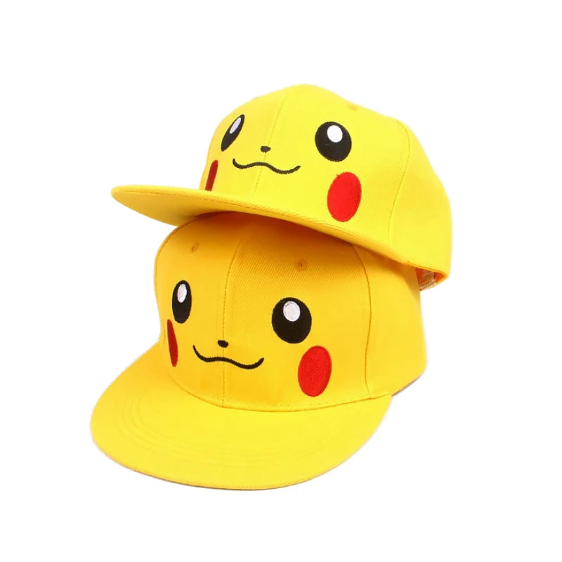 Anime Figure Pokemon Baseball Cap Pikachu Hat Adjustable Pokemon Cosplay Hip Hop Cartoon Hats Boy Girl Kids Birthday Gift