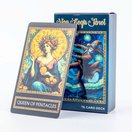 Van Gogh Tarot  A 78 Card Deck 10.4*6.1cm Illustration Divination Wisdom Oracle Tarot Cards Board Games