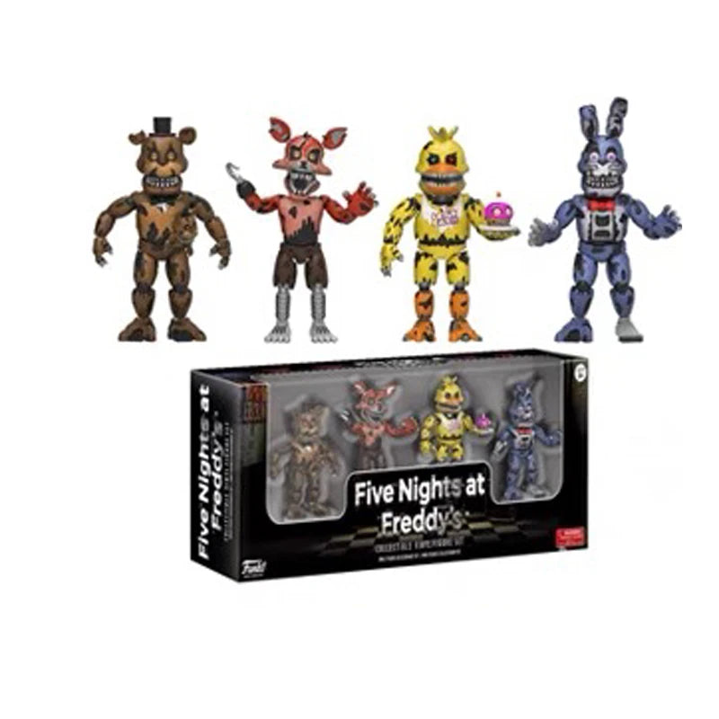 14cm FNAF Action Figure Freddy Bonnie Foxy Figures Collection Model Game Role Doll Nightmare Fredbear Movable Figurine Toys Gift