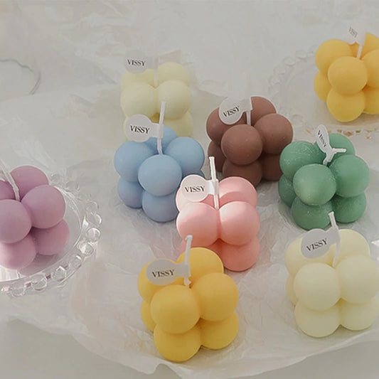 Small Scented  Mini Cube Bubble Shaped Wax Candles