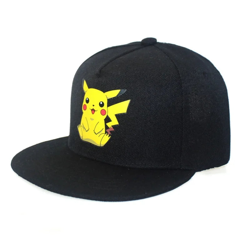 Anime Figure Pokemon Baseball Cap Pikachu Hat Adjustable Pokemon Cosplay Hip Hop Cartoon Hats Boy Girl Kids Birthday Gift