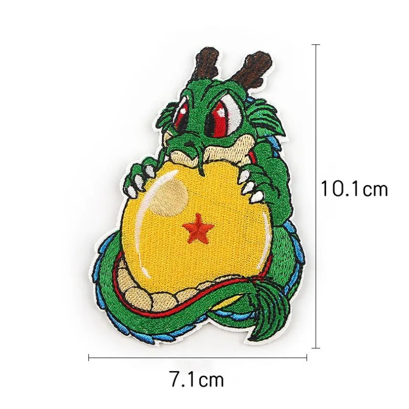 Classic Japanese anime characters One Piece Dragon Ball Patches for Clothing Cartoon Badges Embroidery Appliques Child Clothing