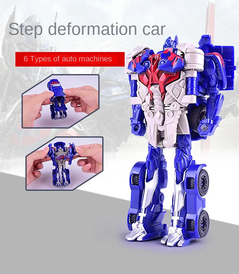 Transformation Toy Robot One Step Deformation Car Action Figure Model Dinosaur Toys for Boys