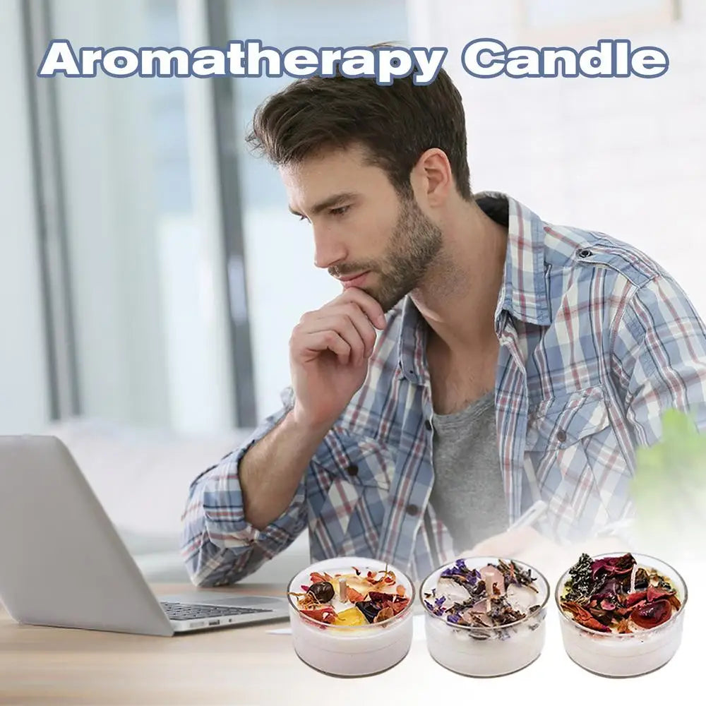 Aromatherapy Candle Set Soy Wax Candles Natural Scented Candles Relaxing Soy Candles for Men Valentine Anniversary