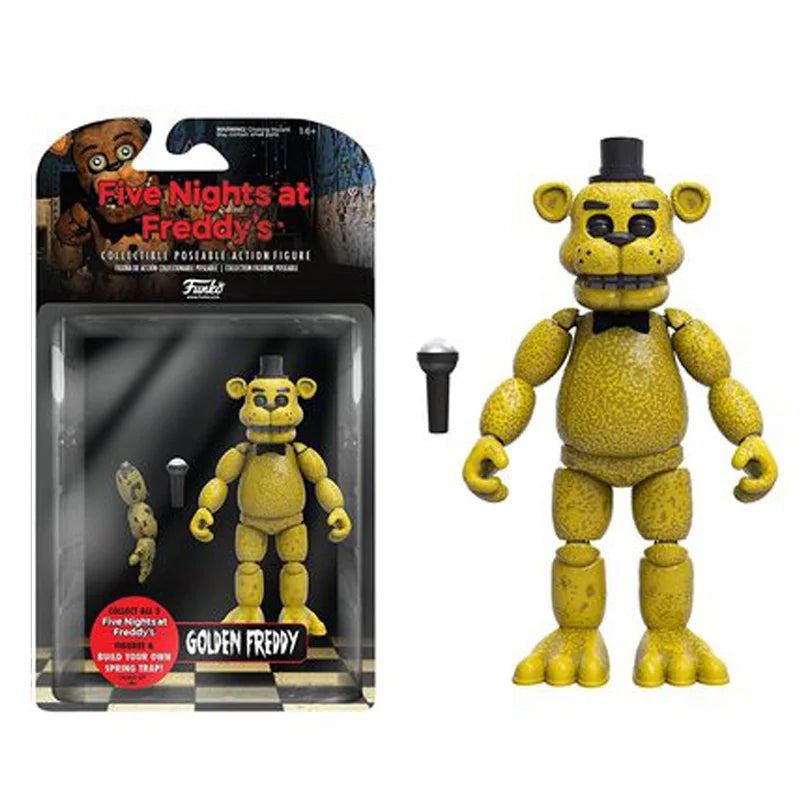 14cm FNAF Action Figure Freddy Bonnie Foxy Figures Collection Model Game Role Doll Nightmare Fredbear Movable Figurine Toys Gift