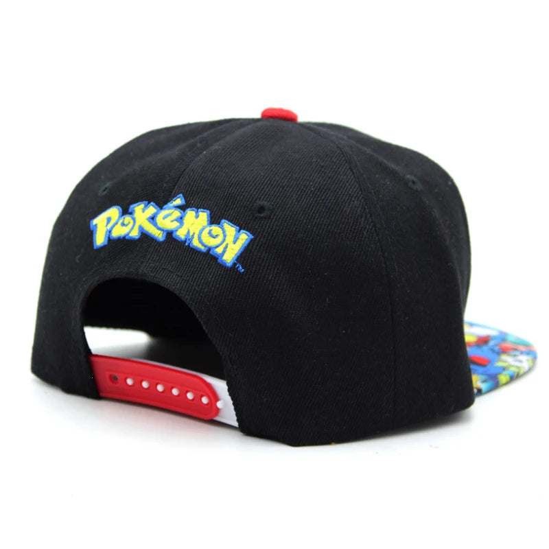 Anime Figure Pokemon Baseball Cap Pikachu Hat Adjustable Pokemon Cosplay Hip Hop Cartoon Hats Boy Girl Kids Birthday Gift