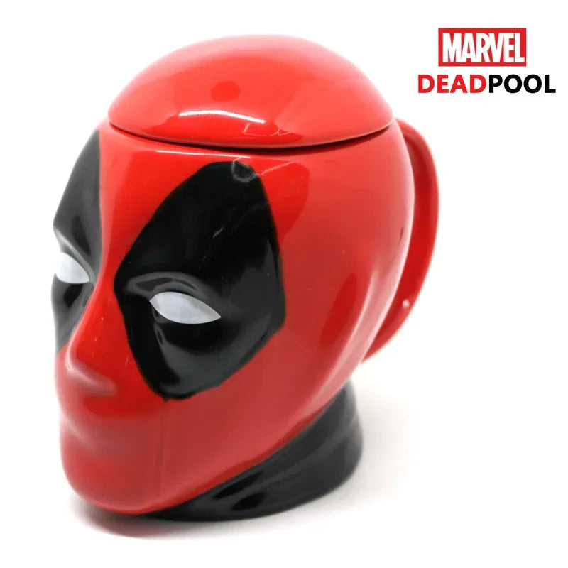 Deadpool Marvel animation peripheral cool 3D ceramic coffee cup creative personality large capacity couple mug holiday gift