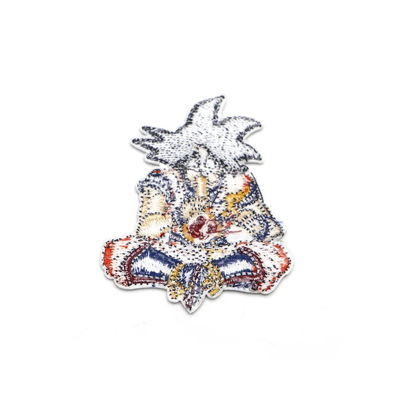 Classic Japanese anime characters One Piece Dragon Ball Patches for Clothing Cartoon Badges Embroidery Appliques Child Clothing