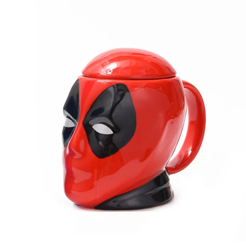 Deadpool Marvel animation peripheral cool 3D ceramic coffee cup creative personality large capacity couple mug holiday gift