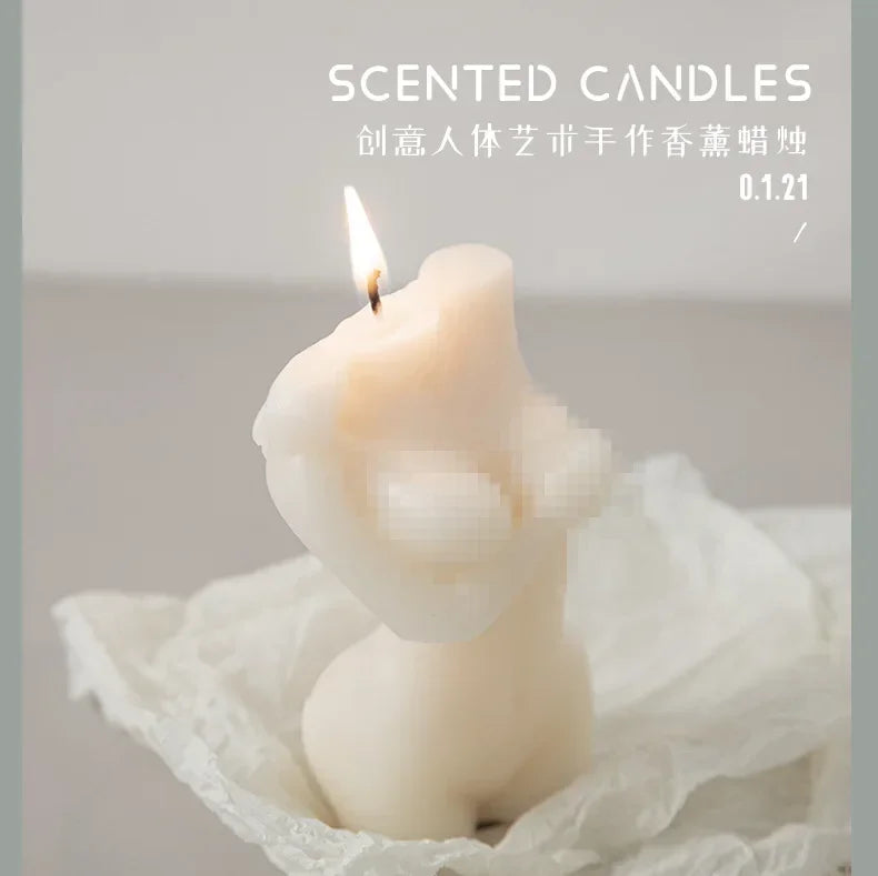 Creative Men and Women Body Aromatherapy Candles Handmade Candle Ornament Gift