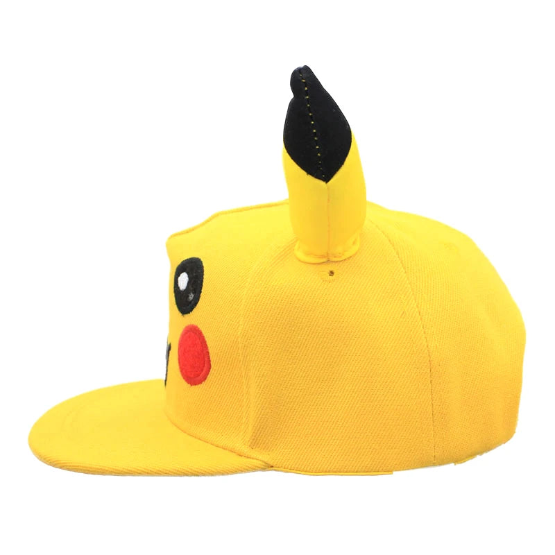 Anime Figure Pokemon Baseball Cap Pikachu Hat Adjustable Pokemon Cosplay Hip Hop Cartoon Hats Boy Girl Kids Birthday Gift