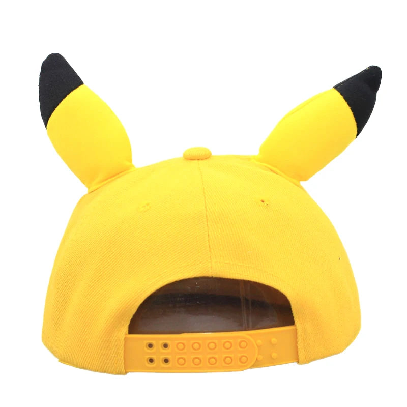 Anime Figure Pokemon Baseball Cap Pikachu Hat Adjustable Pokemon Cosplay Hip Hop Cartoon Hats Boy Girl Kids Birthday Gift