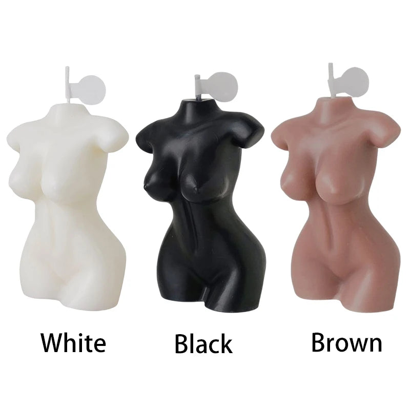 Sexy 3D Woman Body Shape Scented Candle Vivid Emulational Naked Torso Paraffin Statue Home Table Artistic aesthetic decoration