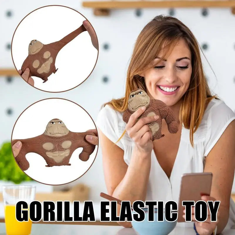 Monkey Stretch Toy Gorilla Toys Stress Toys Funny Toys Adults Sensory Toys Rubber Monkey That Stretches For Fun And Relaxation