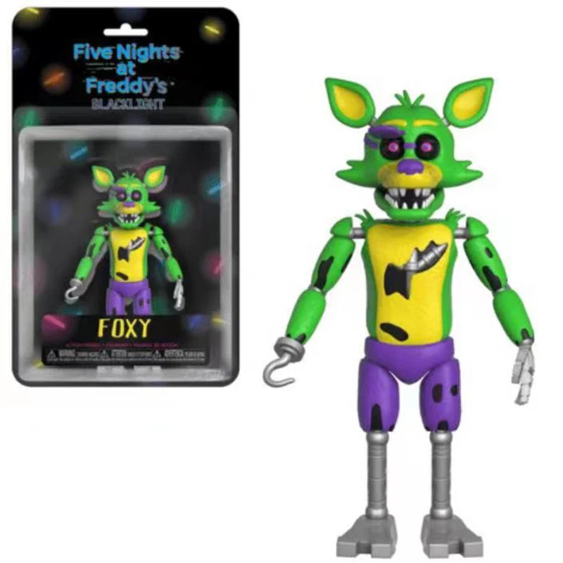 14cm FNAF Action Figure Freddy Bonnie Foxy Figures Collection Model Game Role Doll Nightmare Fredbear Movable Figurine Toys Gift