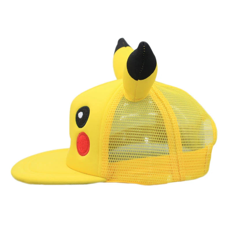 Anime Figure Pokemon Baseball Cap Pikachu Hat Adjustable Pokemon Cosplay Hip Hop Cartoon Hats Boy Girl Kids Birthday Gift