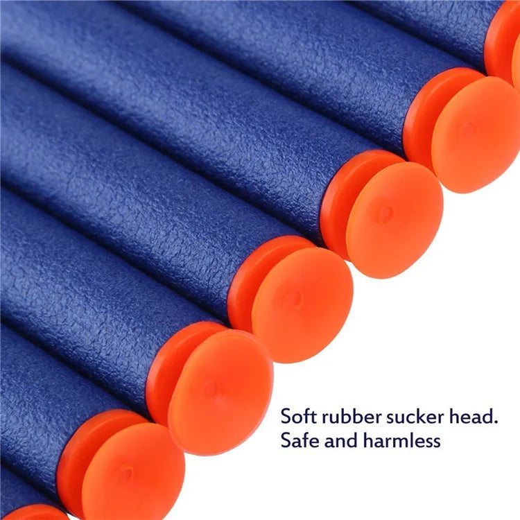 100PCS Blue Sucker Head Bullets 7.2cm for Nerf N-strike Elite Series Blasters Foam EVA Refill Darts Kids Toy Guns Accessories