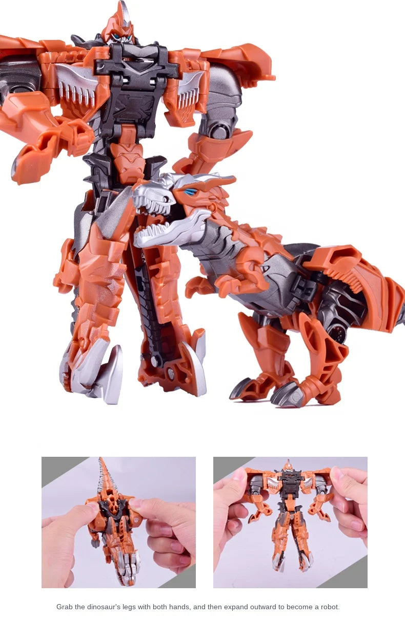 Transformation Toy Robot One Step Deformation Car Action Figure Model Dinosaur Toys for Boys