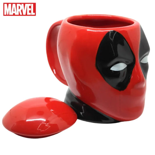 Deadpool Marvel animation peripheral cool 3D ceramic coffee cup creative personality large capacity couple mug holiday gift