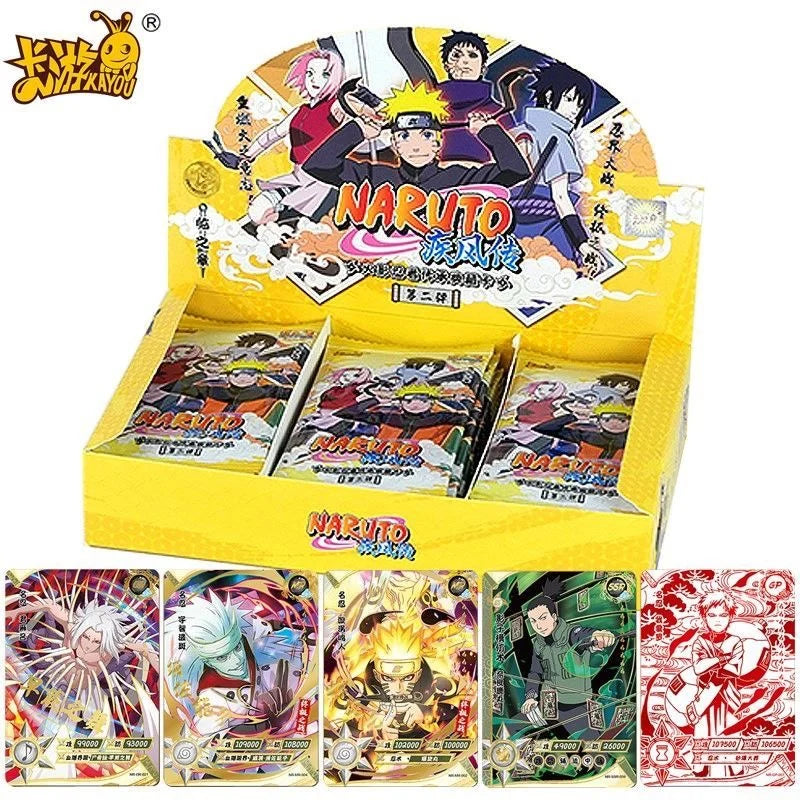 KAYOU Genuine Naruto Card Complete Collection Series Collection Card Fight Chapter Card Pro Chapter Childrens Toy Game Card Gift