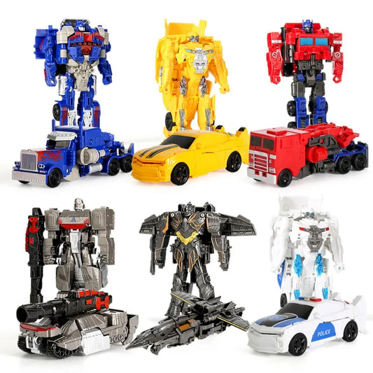 Transformation Toy Robot One Step Deformation Car Action Figure Model Dinosaur Toys for Boys