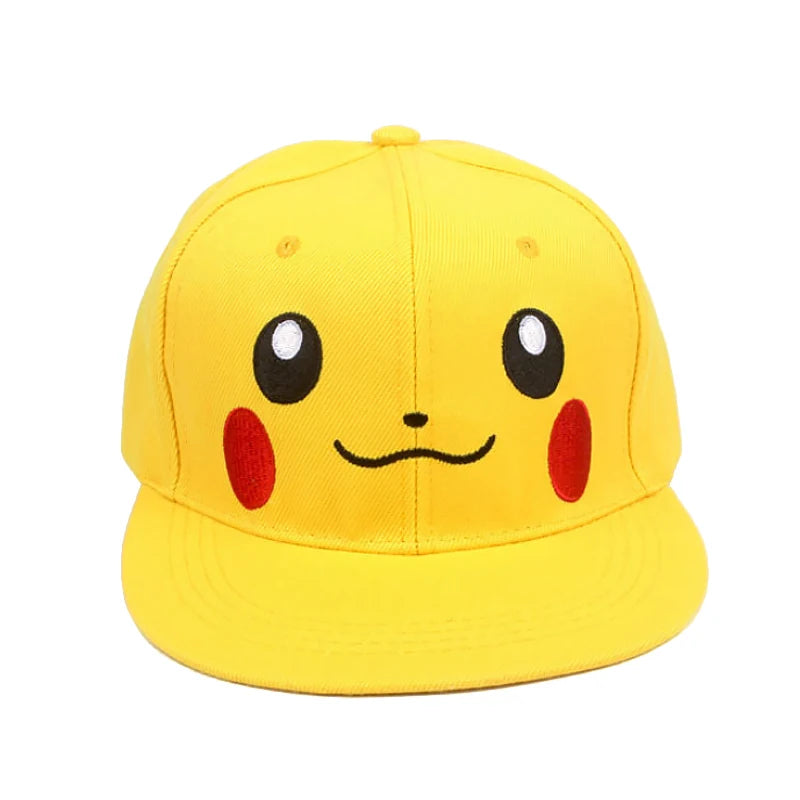 Anime Figure Pokemon Baseball Cap Pikachu Hat Adjustable Pokemon Cosplay Hip Hop Cartoon Hats Boy Girl Kids Birthday Gift