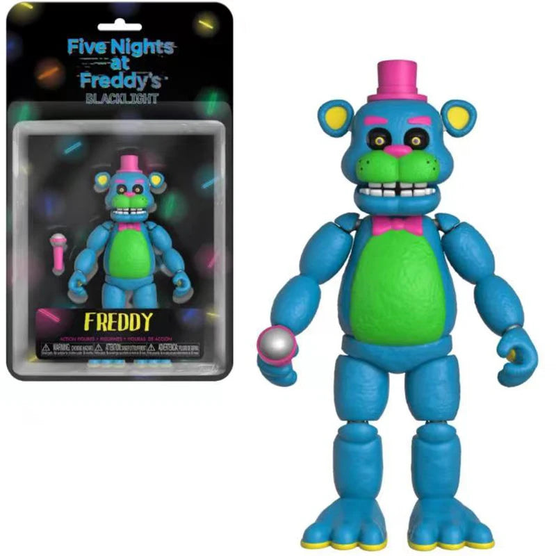 14cm FNAF Action Figure Freddy Bonnie Foxy Figures Collection Model Game Role Doll Nightmare Fredbear Movable Figurine Toys Gift