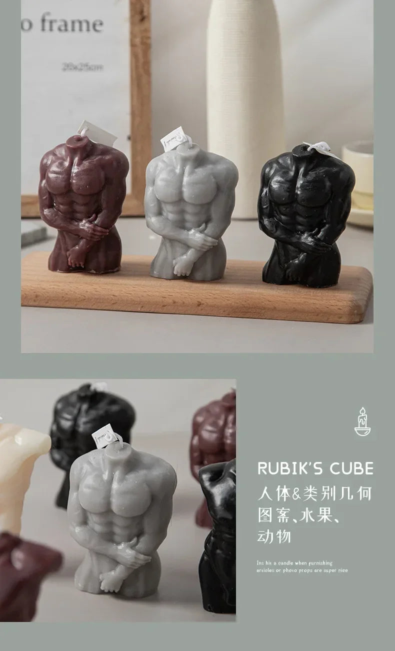 Creative Men and Women Body Aromatherapy Candles Handmade Candle Ornament Gift