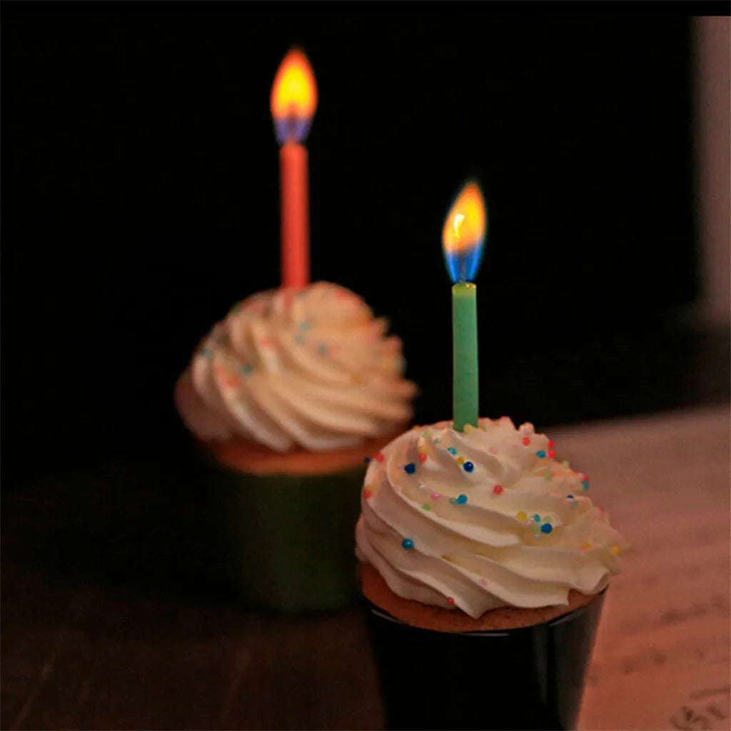 New Creative Happy Birthday Candle 5pcs Party Festival Colorful Flames Colored Flame Cake Candle Birthday Party Kids Diy свечи