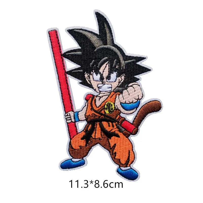 New Anime Dragon Ball Patch Iron on Embroidered Patches for Clothing Master Roshi Goku Patches on Clothes Hippie Patch for Cloth