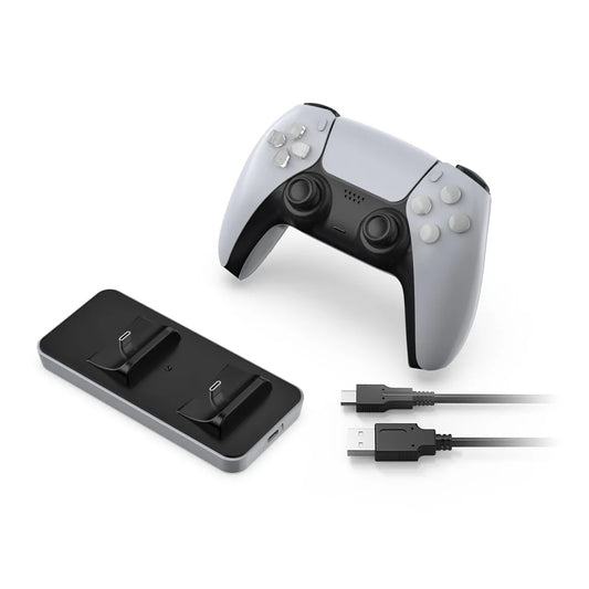 DOBE Wireless Charging Dock for PS5 Console Gamepad Controller  Gamepad Charger Dual Handle Charger Base Gaming Accessory