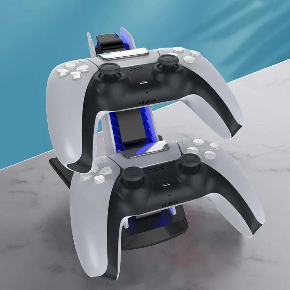 Dual Controller Fast Charging Dock Station For Sony PS5 Gamepad Wireless Joystick Charger Charging Stand Game Accessories