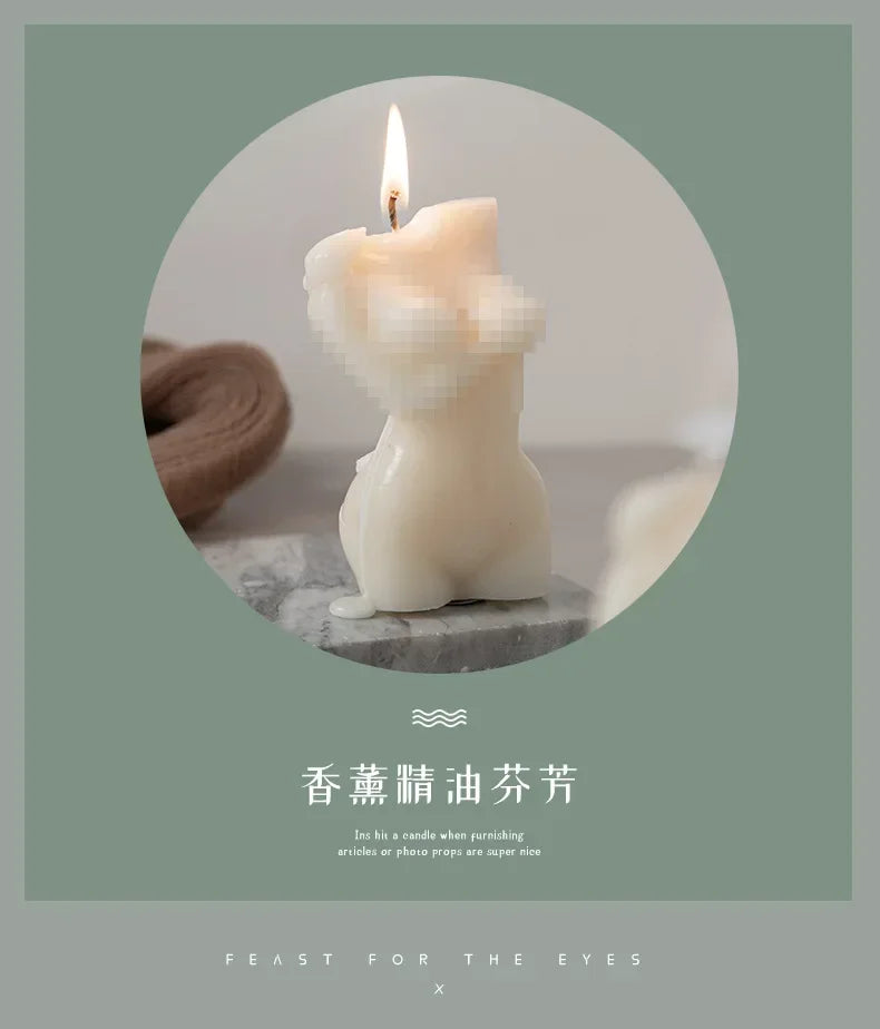 Creative Men and Women Body Aromatherapy Candles Handmade Candle Ornament Gift