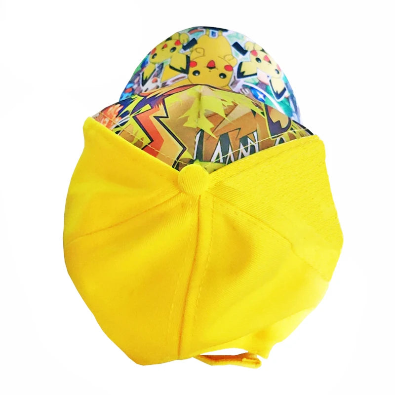 Anime Figure Pokemon Baseball Cap Pikachu Hat Adjustable Pokemon Cosplay Hip Hop Cartoon Hats Boy Girl Kids Birthday Gift