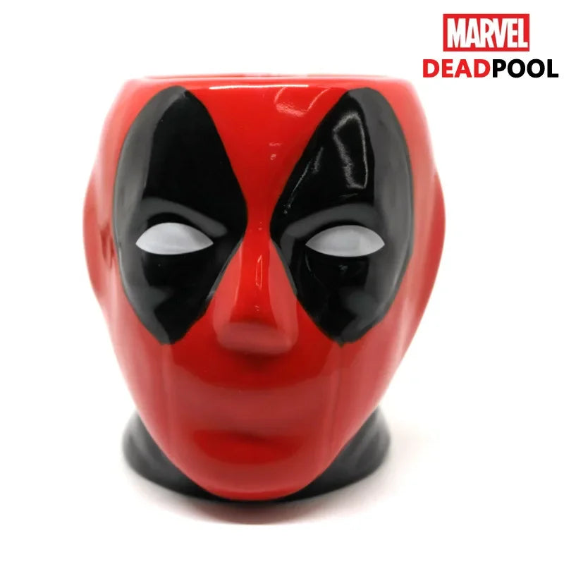 Deadpool Marvel animation peripheral cool 3D ceramic coffee cup creative personality large capacity couple mug holiday gift