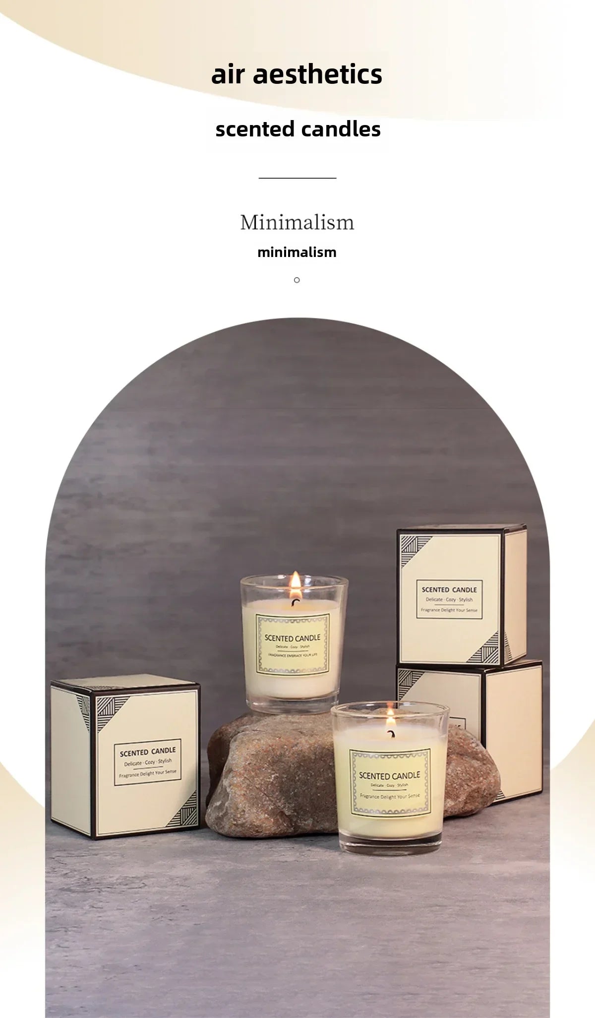 Candle Fragrance Atmosphere Companion Gift Hotel Clubhouse Smoke free Aromatherapy Candles