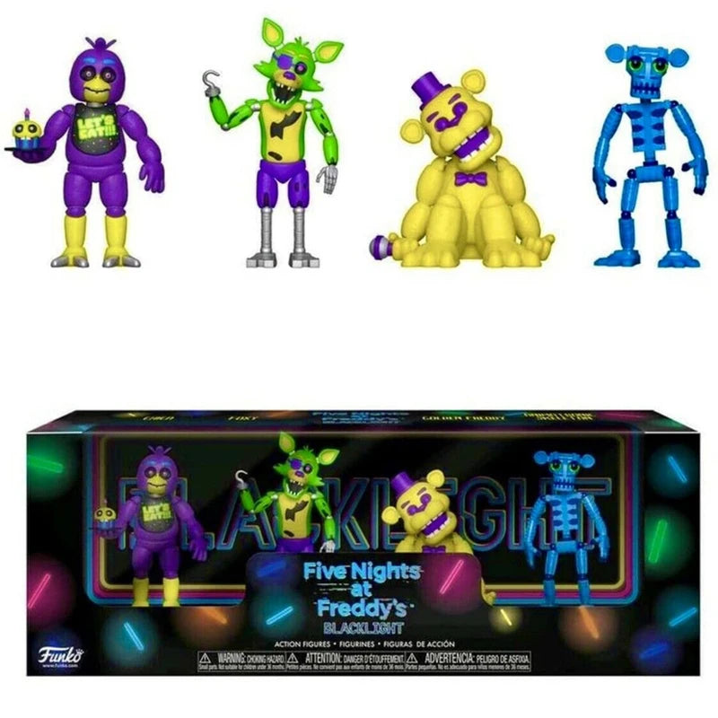 14cm FNAF Action Figure Freddy Bonnie Foxy Figures Collection Model Game Role Doll Nightmare Fredbear Movable Figurine Toys Gift