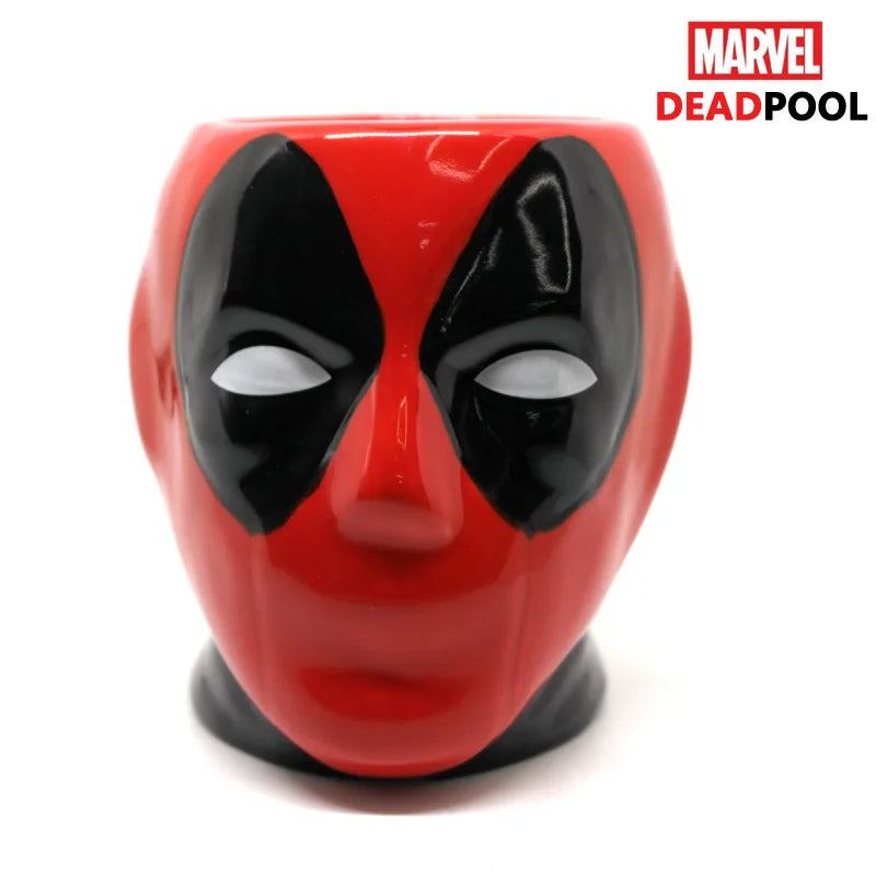 Deadpool Marvel animation peripheral cool 3D ceramic coffee cup creative personality large capacity couple mug holiday gift