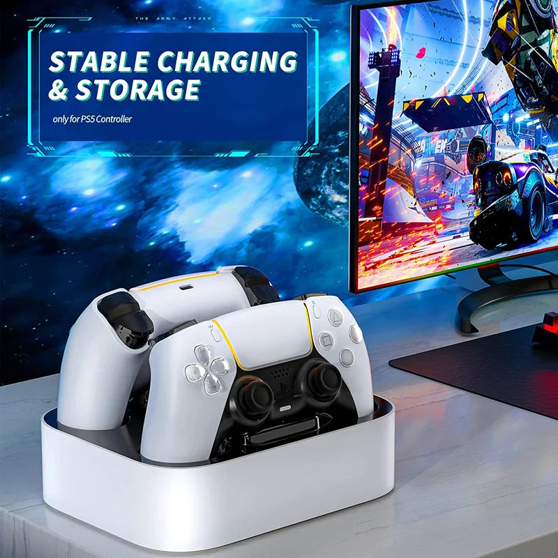 New Wireless Controller Usb Type-c Dual Fast Charger PS5 Type-C Charging Station for PlayStation 5 DualSense Wireless Gamepad